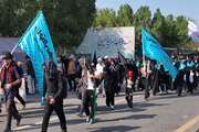 کاروان پیاده روی دانشجویان دانشگاه علوم پزشکی تهران در مراسم اربعین حسینی (ع) 1404