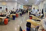 دانشجویان دانشگاه علوم پزشکی تهران در مراکز انتقال خون