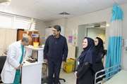بازدید معاون فرهنگی و دانشجویی دانشگاه علوم پزشکی تهران از اورژانس بیمارستان دکتر شریعتی در پنجمین روز سال نو
