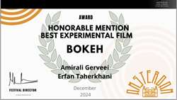کسب دیپلم افتخار بهترین فیلم کوتاه تجربی در جشنواره نیو سینمای آمستردام هلند