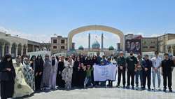 تجدید میثاق کارکنان بیمارستان فوق تخصصی کودکان حکیم با کریمه اهل بیت در دهه کرامت
