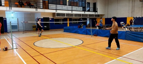 رقابت دانشجویان ورزشکار در مسابقات بدمینتون پنجمین المپیاد ورزشی بین دانشکده ای دانشگاه علوم پزشکی تهران 