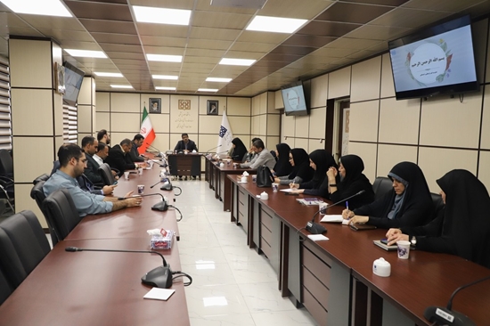 معاون فرهنگی و دانشجویی دانشگاه علوم پزشکی تهران در جمع کارکنان مدیریت امور فرهنگی و اجتماعی دانشگاه  