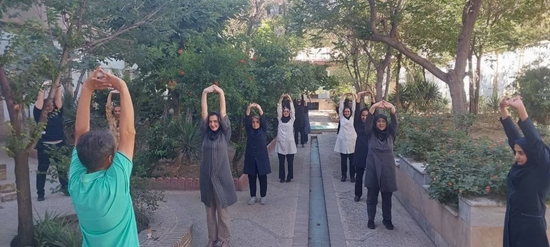 ورزش صبحگاهی بیمارستان امیراعلم 