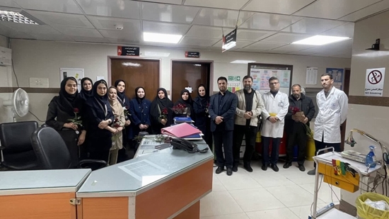 بازدید از مجروحین و کادر درمان 