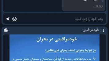 کارگاه آموزشی خود مراقبتی در بحران های نظامی برگزار شد
